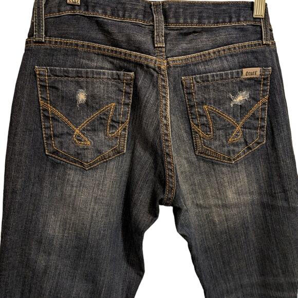 Cruel Girl Rhyon Boyfriend Jeans Distressed Patched Denim Women's Size 1R 28/30 - Picture 5 of 8